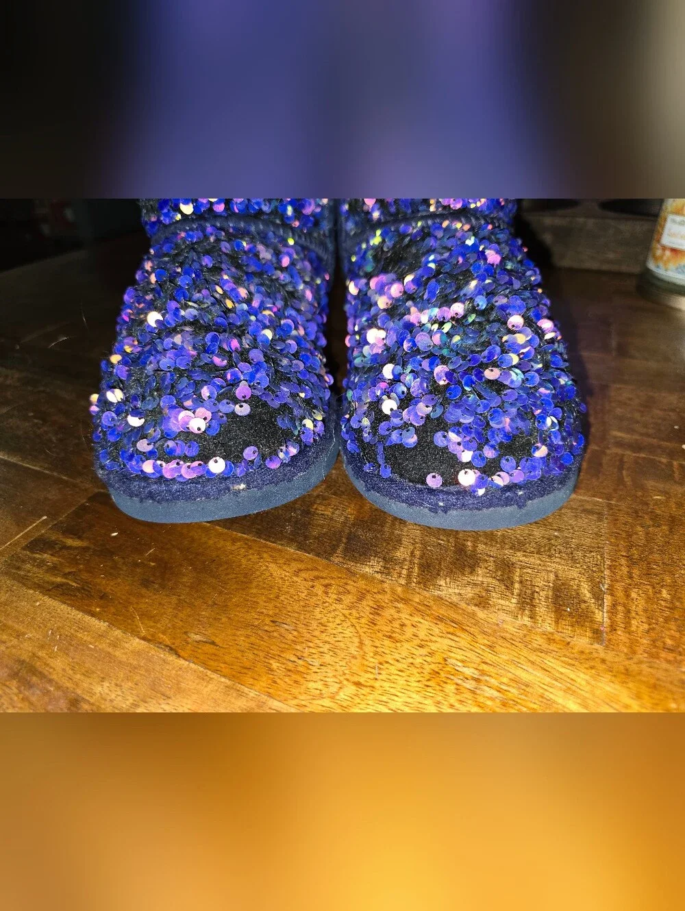Purple Sequins UGGS Sz 6